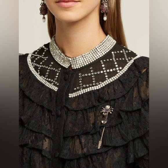 Alexander McQueen Spider-Embellished Pin Brooch